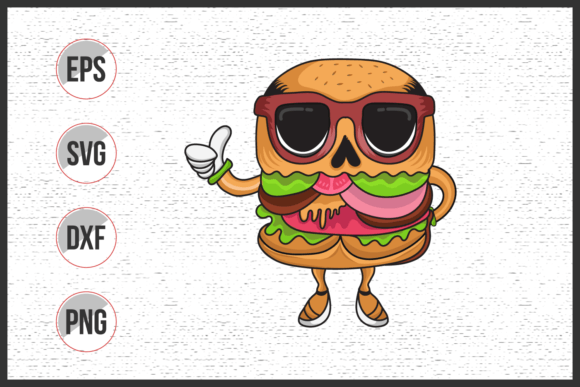 Cartoon Character Burger with Sunglass Review