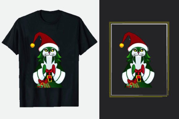 Christmas Cat Animals Merch T-Shirts Review