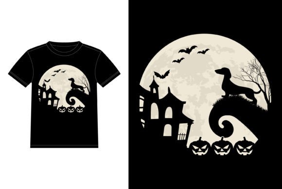 Dachshund is Moon Pumpkin Halloween Review