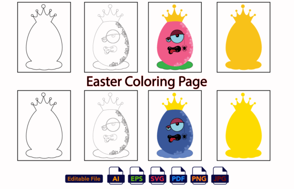 Easter Coloring Pages Easter Vector Review