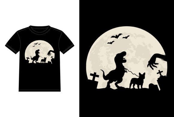 French Bulldog Dinosaur Moon Halloween Review