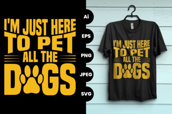 I m Just Here to Pet Dog Lover T-shirt Review