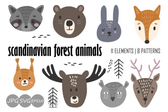 Review: Baby Scandinavian Animals Clipart Bundle