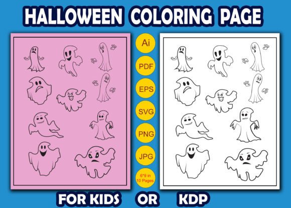Spooky Halloween Coloring Page Design Review